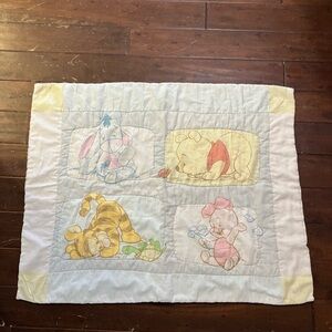 Vintage Winnie the Pooh Baby Blanket